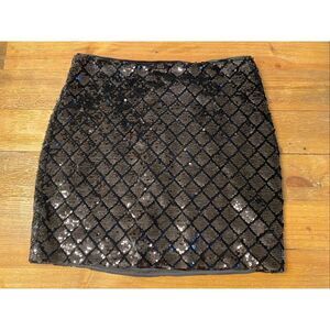 Express size 6 NWT black sequin mini skirt sexy